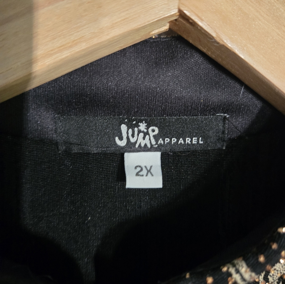 Jump Apparel Glittery Top Size 2X - Picture 4 of 6